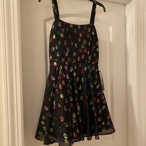 City Studio Black Dress with Multicolor Details